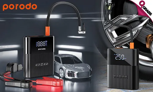 Porodo Multi-Functional Jump Starter & Air Pump!